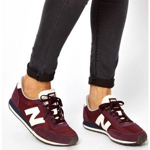 New Balance 410, burgundy, men 7.5 / women 9